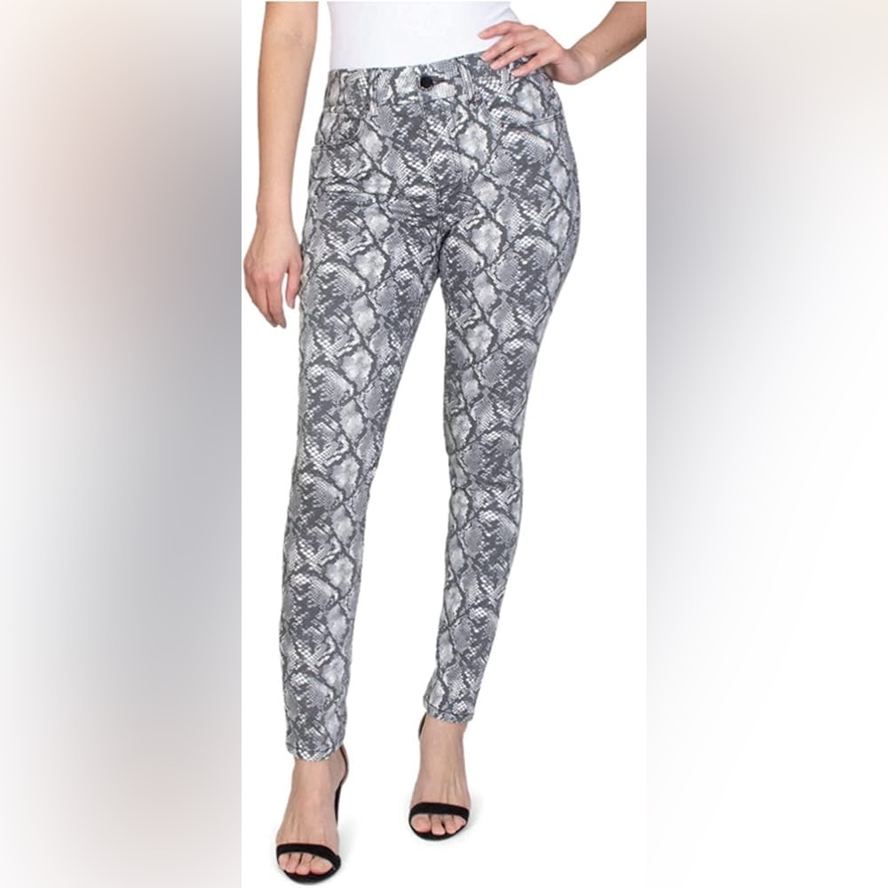Seven7 Snakeskin Straight Leg Jeans